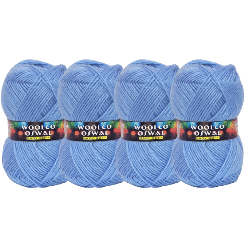 Brilon Acrylic Hand Knitting Yarn Balls Pack of 4 (50g Each) (ICY LAVENDER)