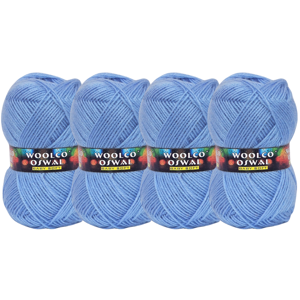 Brilon Acrylic Hand Knitting Yarn Balls Pack of 4 (50g Each) (ICY LAVENDER)