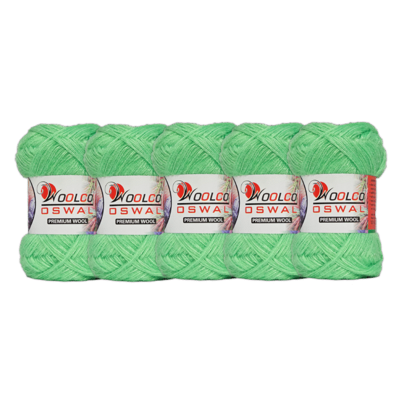 Babysoft Polyester Hand Knitting Yarn Balls Pack of 5 (100g Each) (LIGHT SEA GREEN)