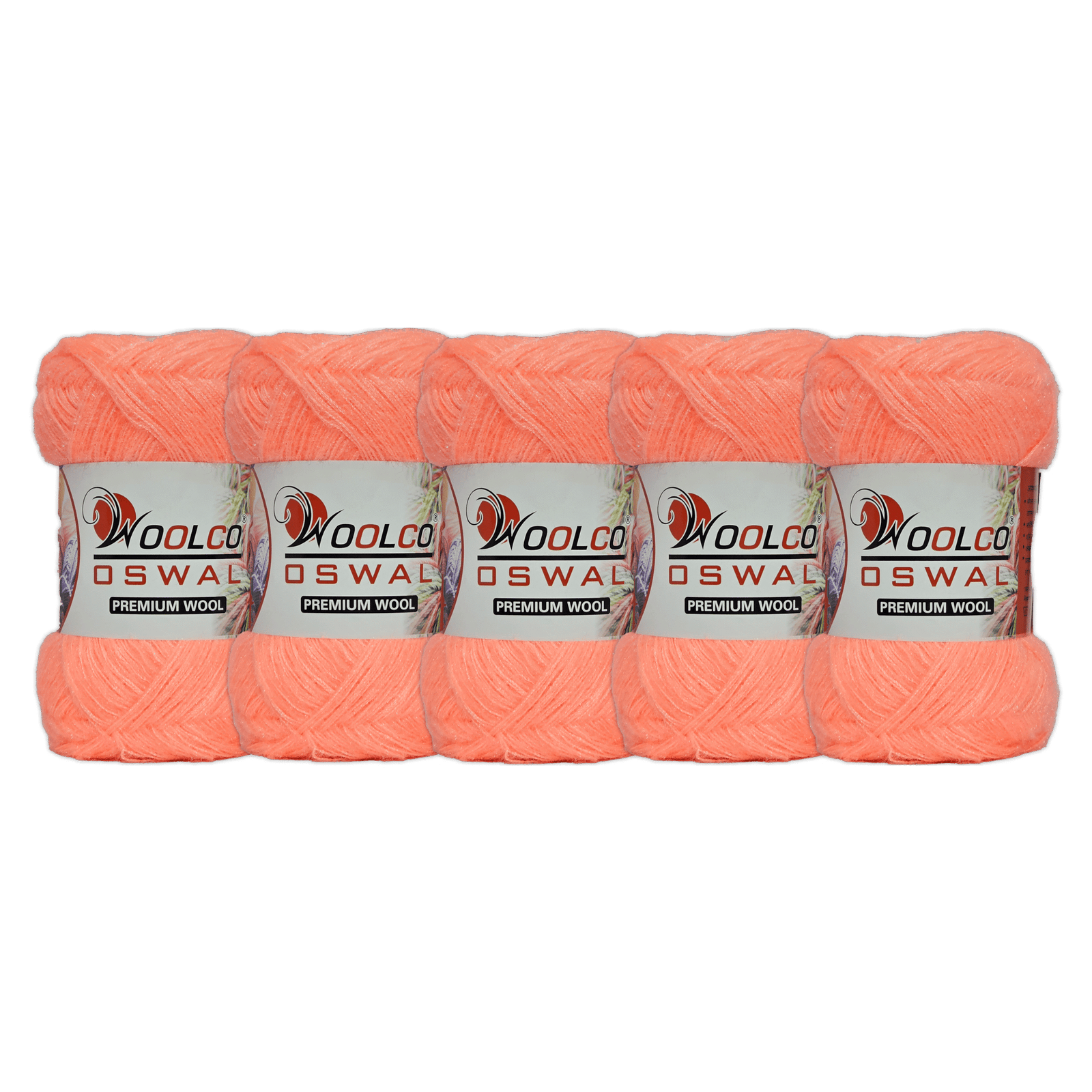 Babysoft Polyester Hand Knitting Yarn Balls Pack of 5 (100g Each) (PEACH)