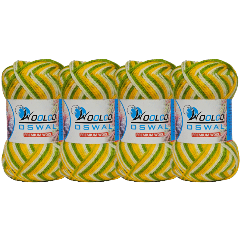 Dream Haze Acrylic Hand Knitting Yarn Pack of 4 Balls (100g Each)(Multi-06)