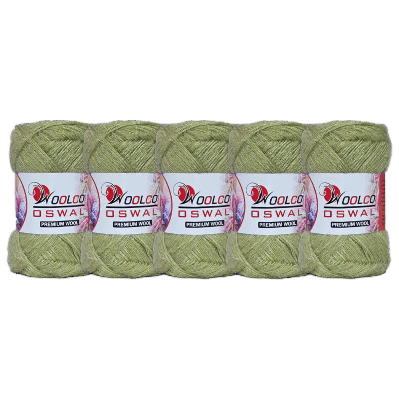 Babysoft Polyester Hand Knitting Yarn Balls Pack of 5 (100g Each) (LIGHT PISTA)