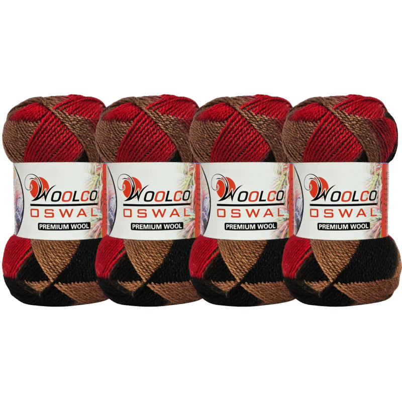 Dream Haze Acrylic Hand Knitting Yarn Pack of 4 Balls (100g Each)(Multi-05)