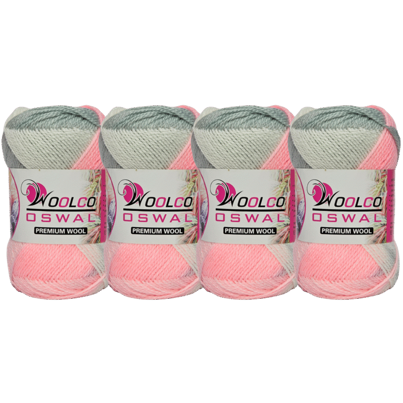 Dream Haze Acrylic Hand Knitting Yarn Pack of 4 Balls (100g Each)(Multi-02)