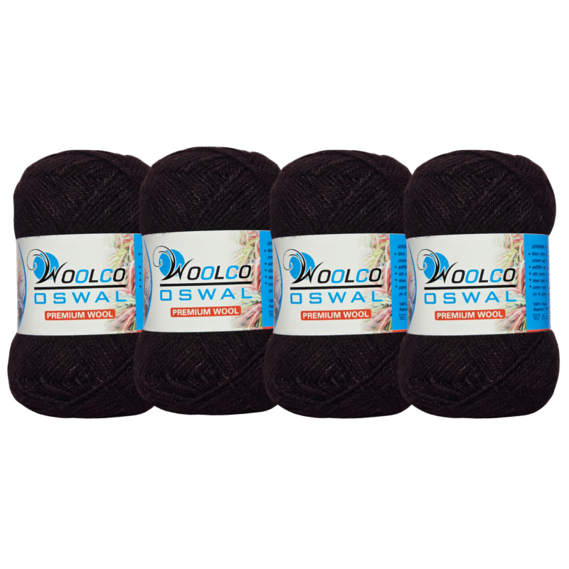 Microwool Acrylic Hand Knitting Yarn Pack of 4 Balls (100g Each)(COLA)