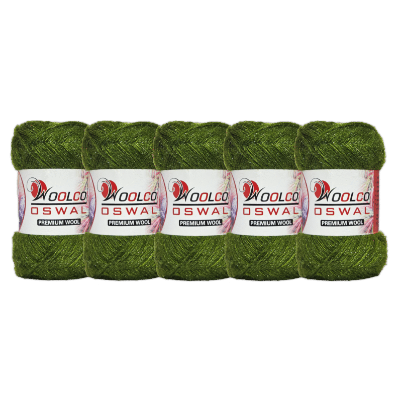 Babysoft Polyester Hand Knitting Yarn Balls Pack of 5 (100g Each) (MEHNDI)