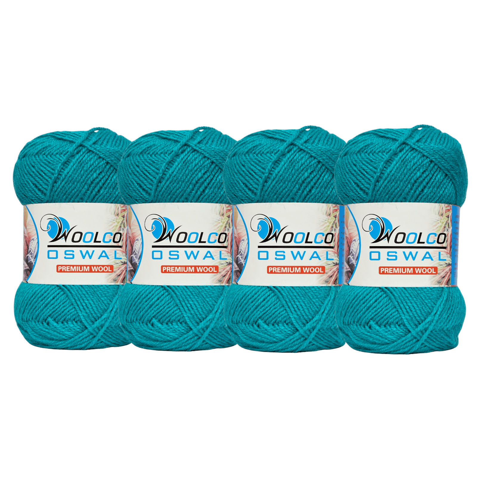 Microwool Acrylic Hand Knitting Yarn Pack of 4 Balls (100g Each)(SEA GREEN)