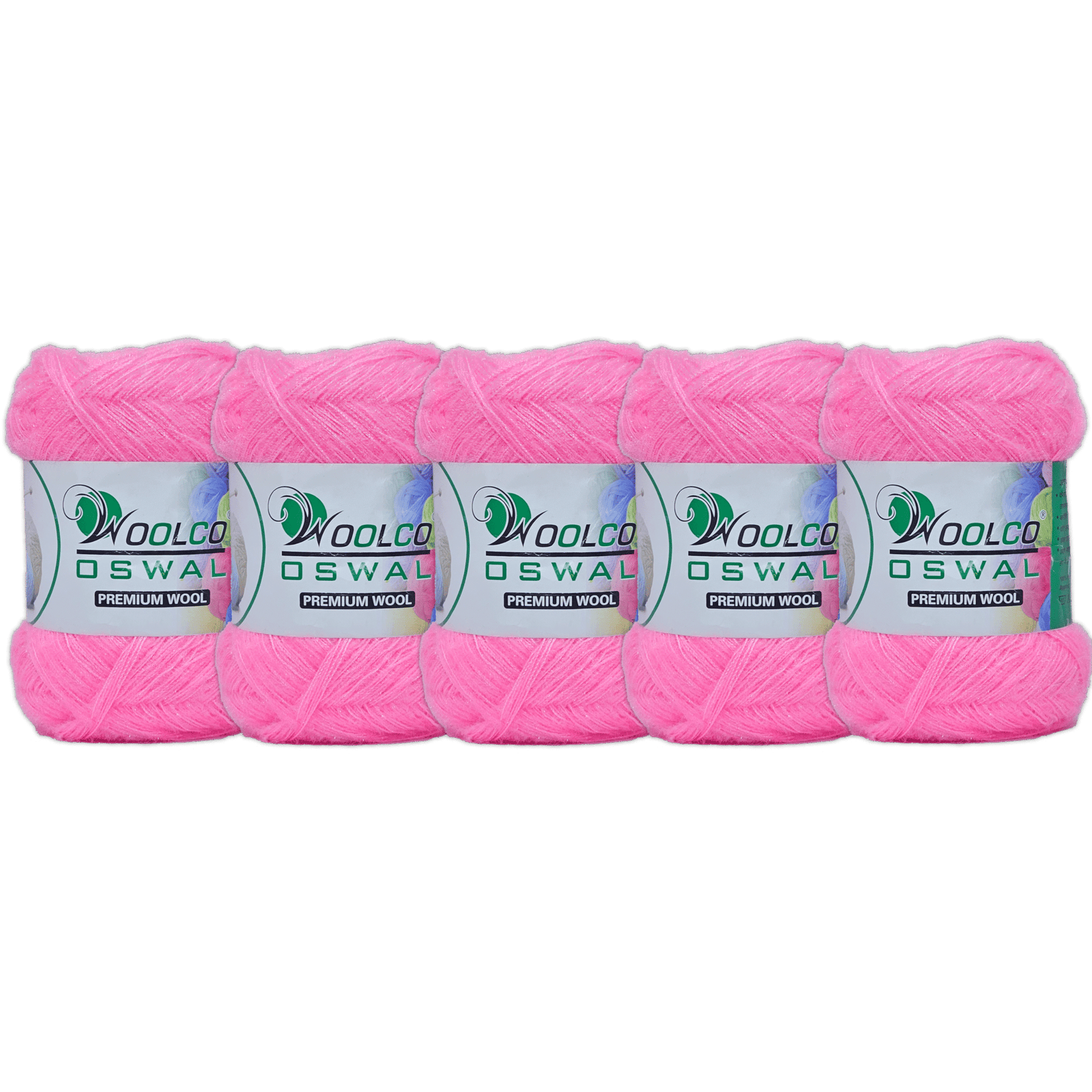 Babysoft Polyester Hand Knitting Yarn Balls Pack of 5 (100g Each) (PINK)
