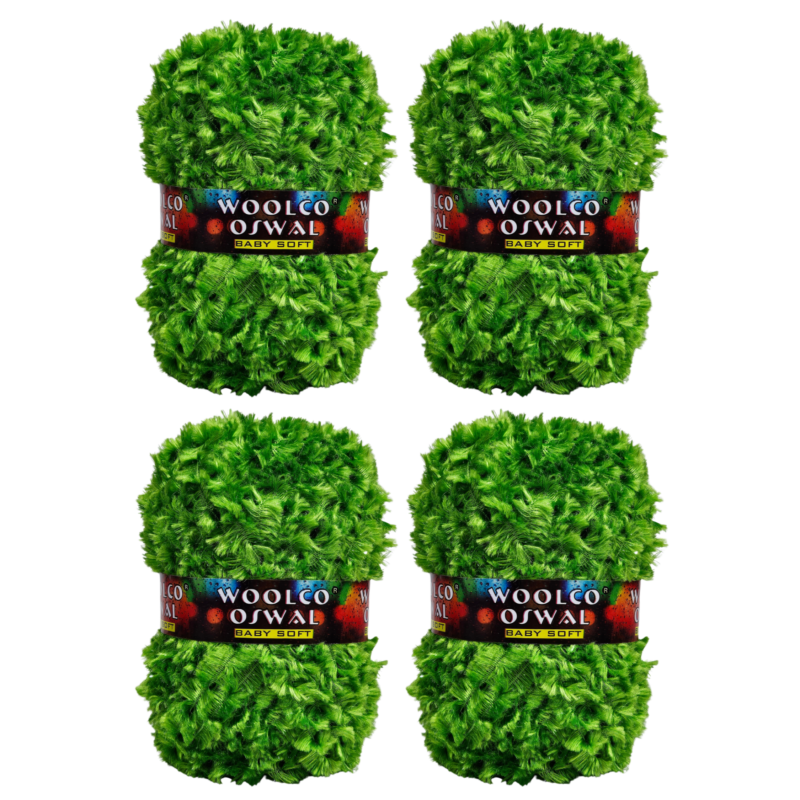 Mercy Polyester Yarn – Pack of 4 (50 g Each) for Decoration & Handicraft (Parrot)