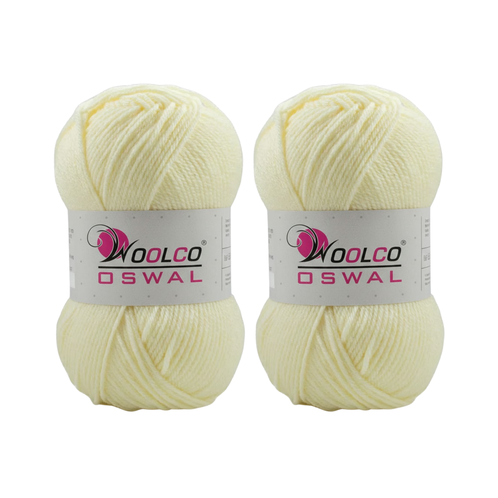 Woolco Oswal Sapphire Acrylic Yarn – DK Weight Knitting & Crochet Yarn, Pack of 2 (100g Each) (OFF WHITE)