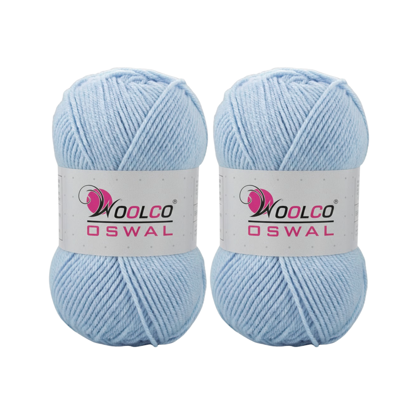 Woolco Oswal Sapphire Acrylic Yarn – DK Weight Knitting & Crochet Yarn, Pack of 2 (100g Each) (ICY LAVENDER)